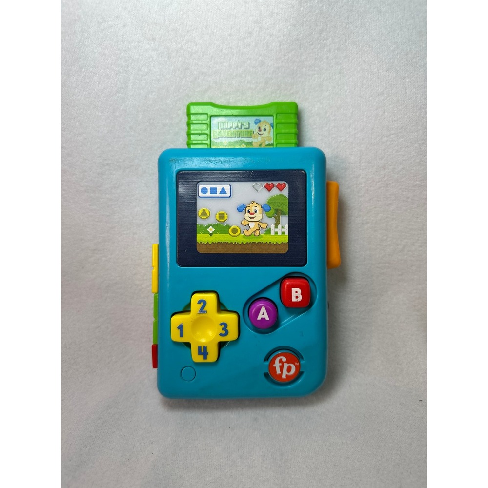 Fisher-Price Laugh & Learn Lil‎ Gamer Musical Toddler Toy Blue Puppy Adventure
